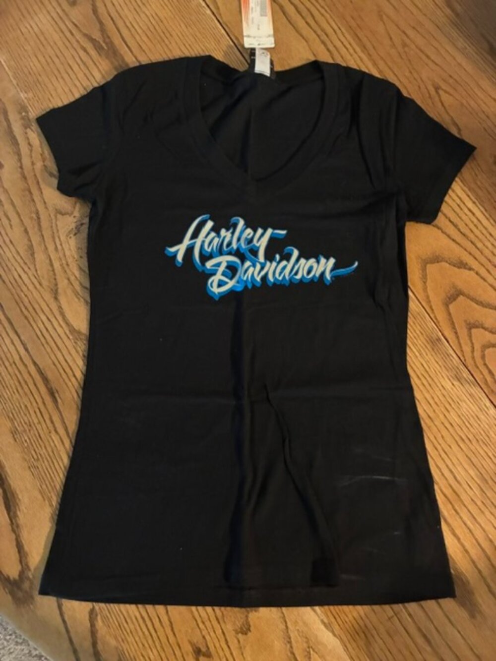 Women's Med Harley Davidson, black tshirt, New with tags